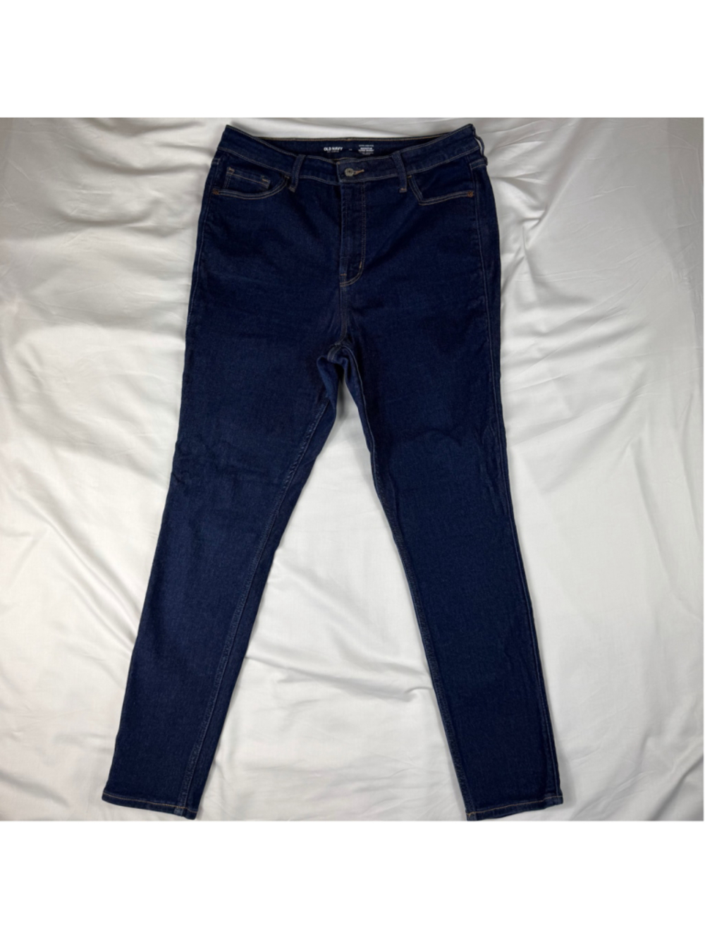 Old Navy High Rise Skinny Jean 360 Stretch Dark Wash Size 14 Everyday NWOT Women